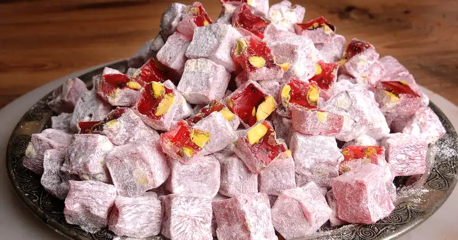 Turkish delight wedding favors from Sulta Rosa